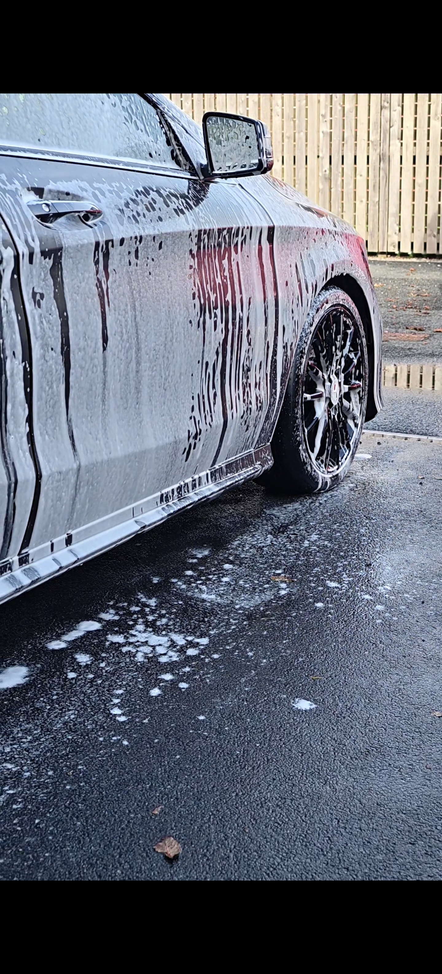 Mercedes exterior detailing process